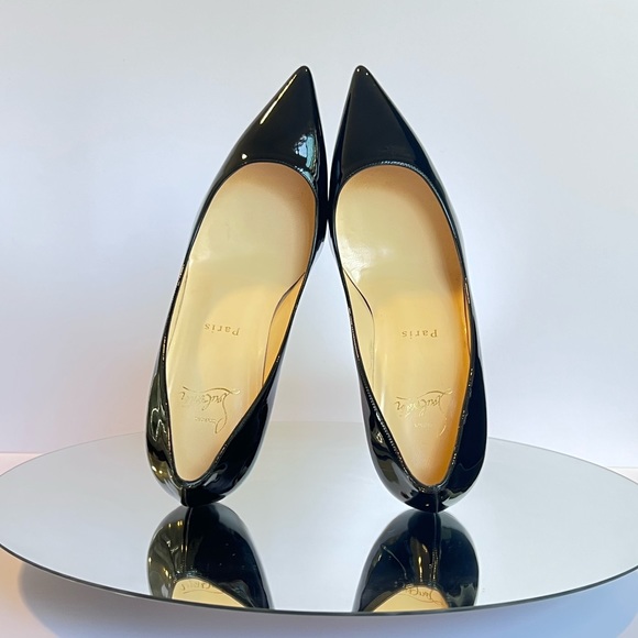 ***SOLD*** Christian Louboutin Décolleté 554 70mm Black Patent Heels, Size 37.5 - Picture 6 of 15